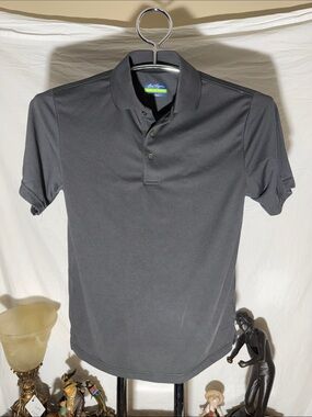 Hogan Men's Short-Sleeve Polo Shirt in Charcoal